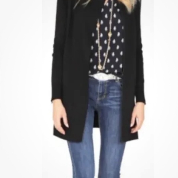 Cabi Tailor Ponte Knit Black Cardigan Sweater Size Small - Picture 2 of 7